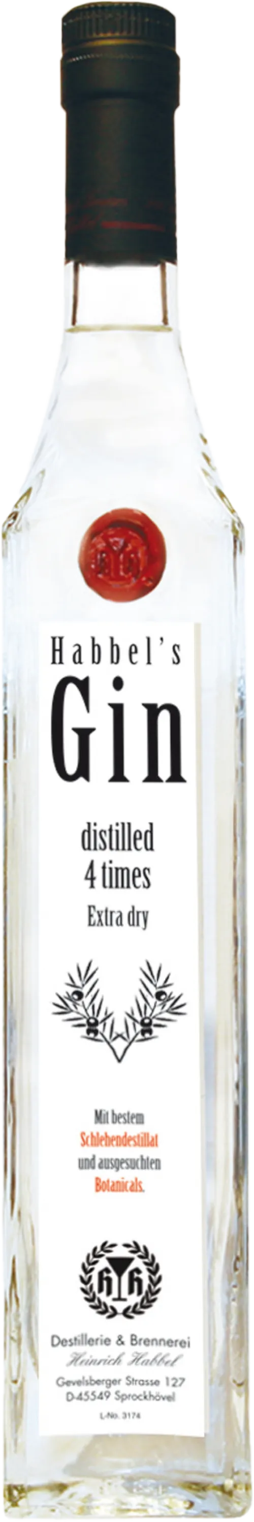 Habbel's Gin (Also known as Heinrich Habbel's Sloe Gin)