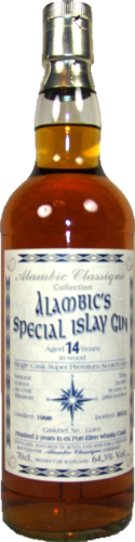 Alambic's Special Islay Gin Port Ellen Whisky Cask (14 years)