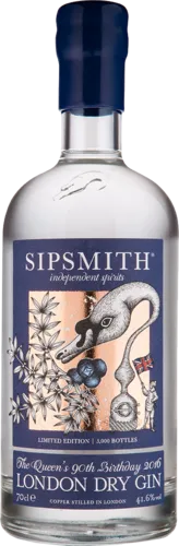 Sipsmith The Queen's 90th Birthday 2016 London Dry Gin