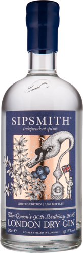 Sipsmith The Queen's 90th Birthday 2016 London Dry Gin