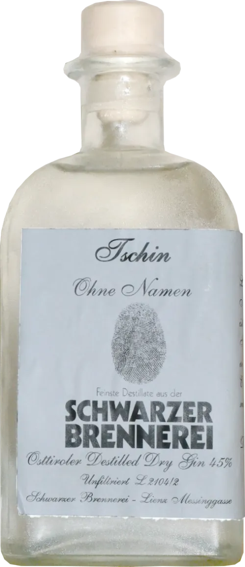 Tschin Ohne Namen Schwarzer Brennerei Osttiroler Distilled Dry Gin