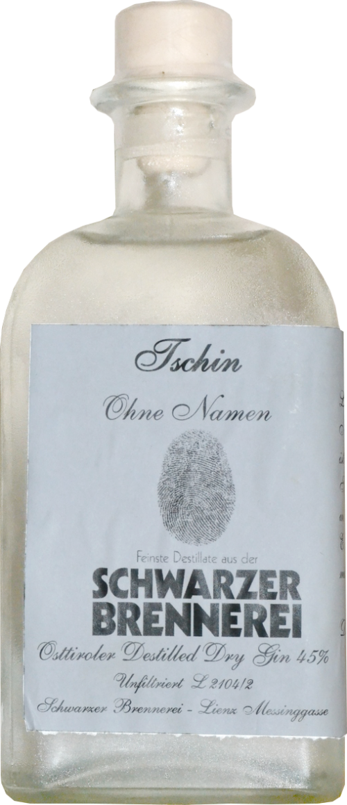 Tschin Ohne Namen Schwarzer Brennerei Osttiroler Distilled Dry Gin