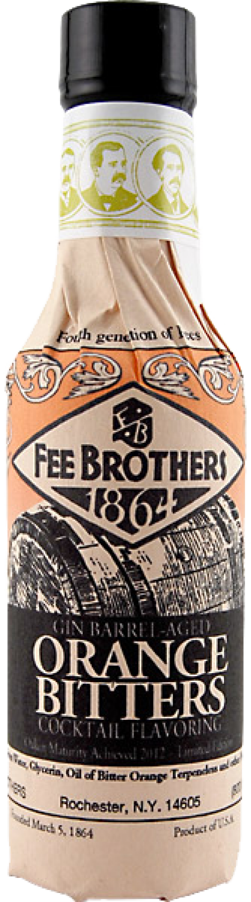 Fee Brothers Orange Bitters Aged in Gin Barrels