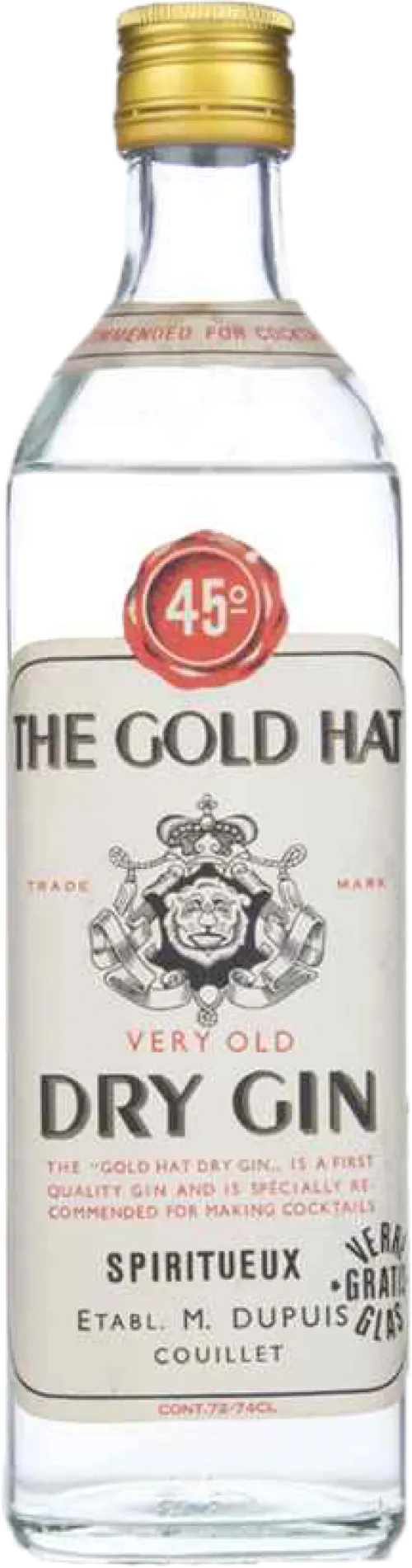 The Gold Hat Very Old Dry Gin (Discontinued)