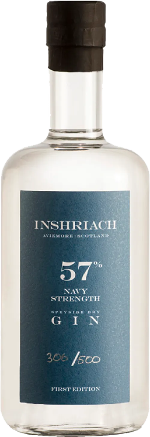 Inshriach 57% Navy Strength Speyside Dry Gin
