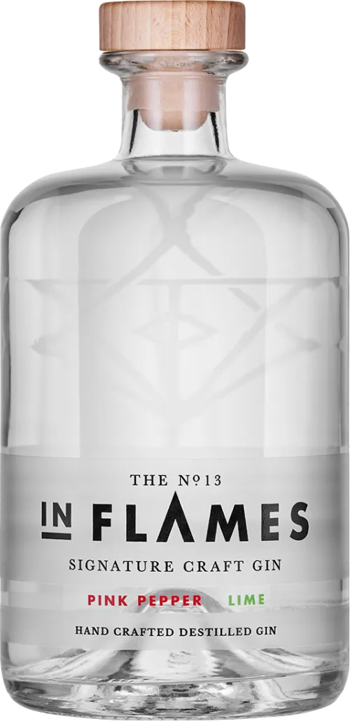 In Flames The No.13 Signature Craft Gin Pink Pepper & Lime