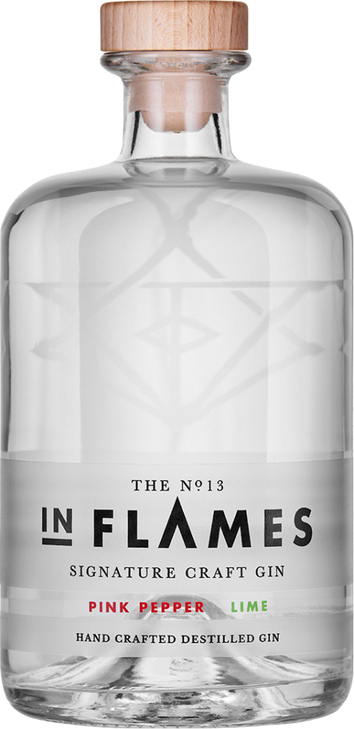 In Flames The No.13 Signature Craft Gin Pink Pepper & Lime