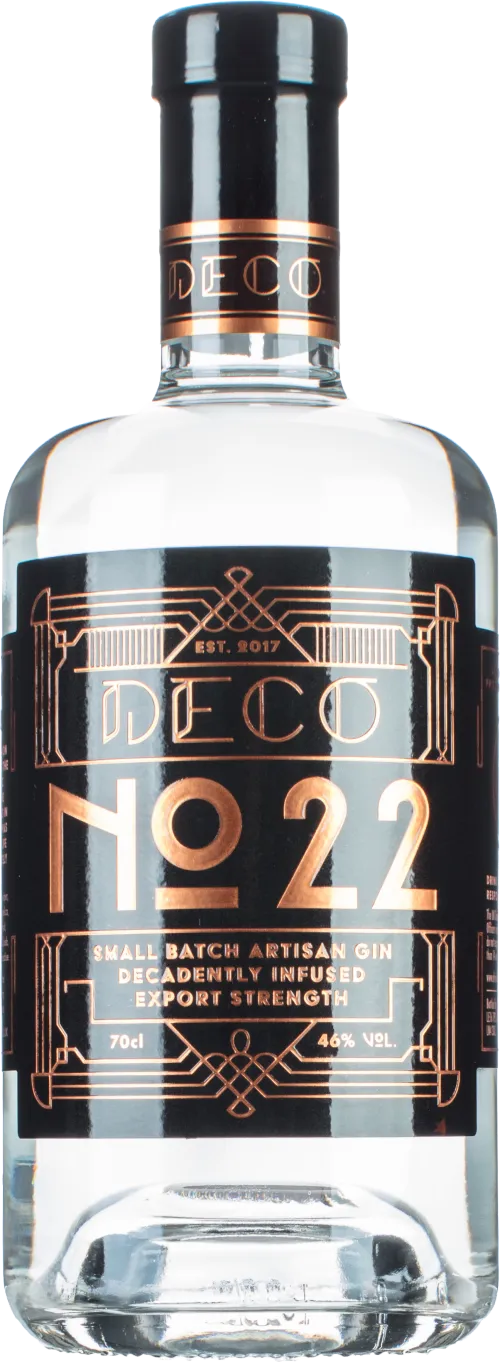 Deco No. 22 Small Batch Artisan Gin Export Strength