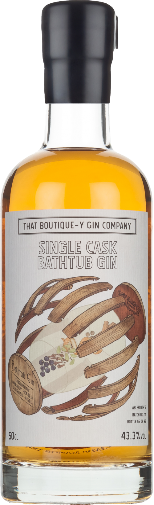 That Boutique-Y Gin Company Single Cask Bathtub Gin Ableforth’s Batch No. 11 Tobermory Heavily-Peated Single Malt Scotch Whisky, Ex-Oloroso Sherry