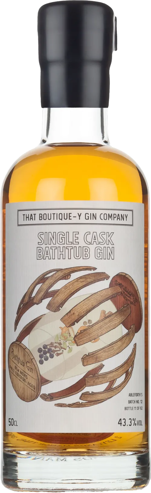 That Boutique-Y Gin Company Single Cask Bathtub Gin Ableforth’s Batch No. 12 Ben Nevis Single Malt Scotch Whisky, Ex-Palo Cortado Sherry