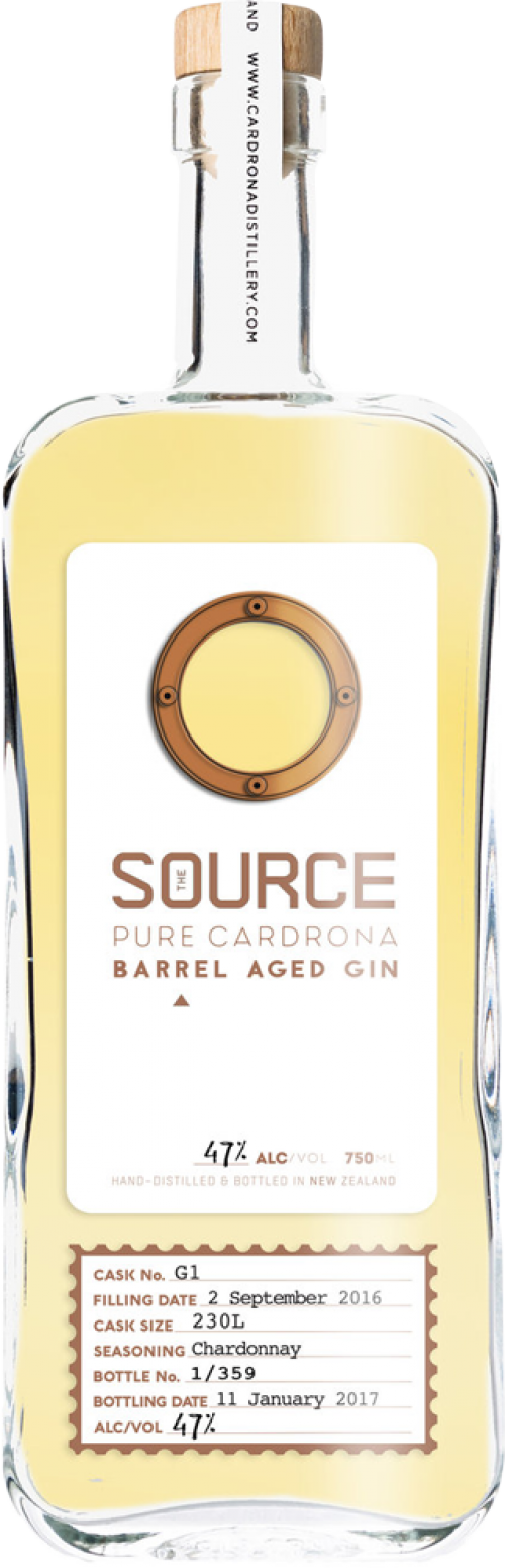 The Source Pure Cardrona Barrel Aged Gin Cask G2 Chardonnay Refill
