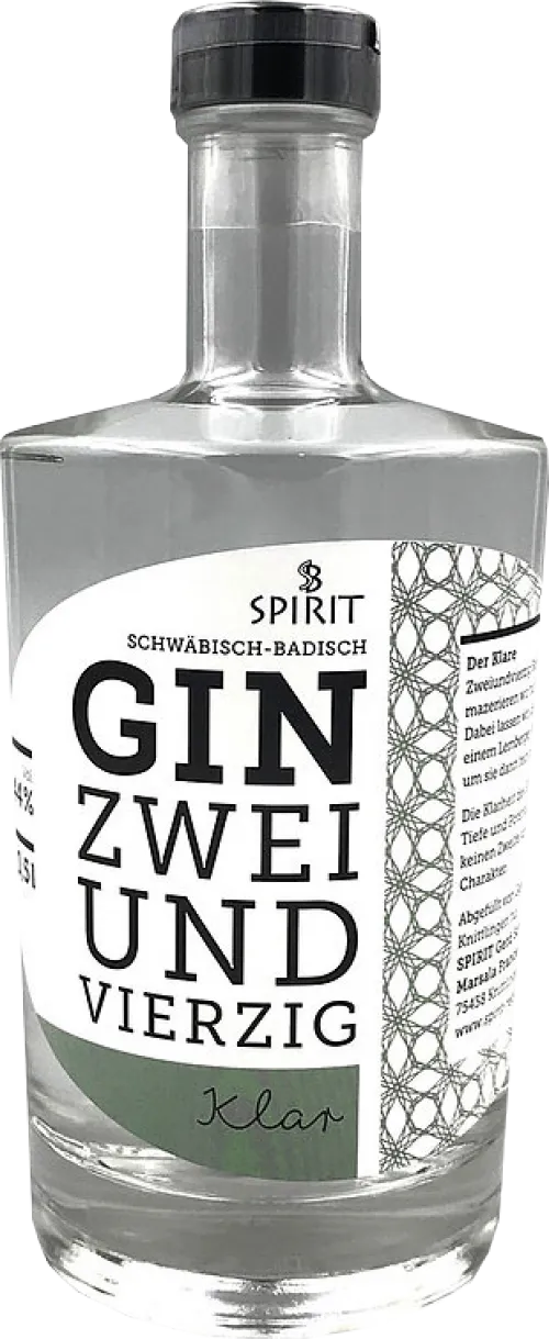 Gin Zweiundvierzig Klar