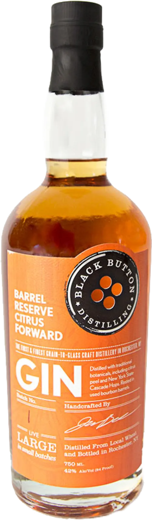 Black Button Barrel Reserve Citrus Forward Gin