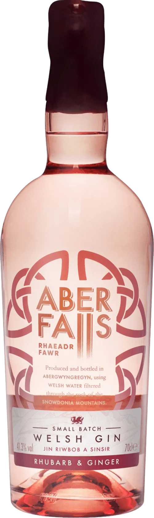 Aber Falls Rhubarb & Ginger Gin Small Batch Welsh Gin