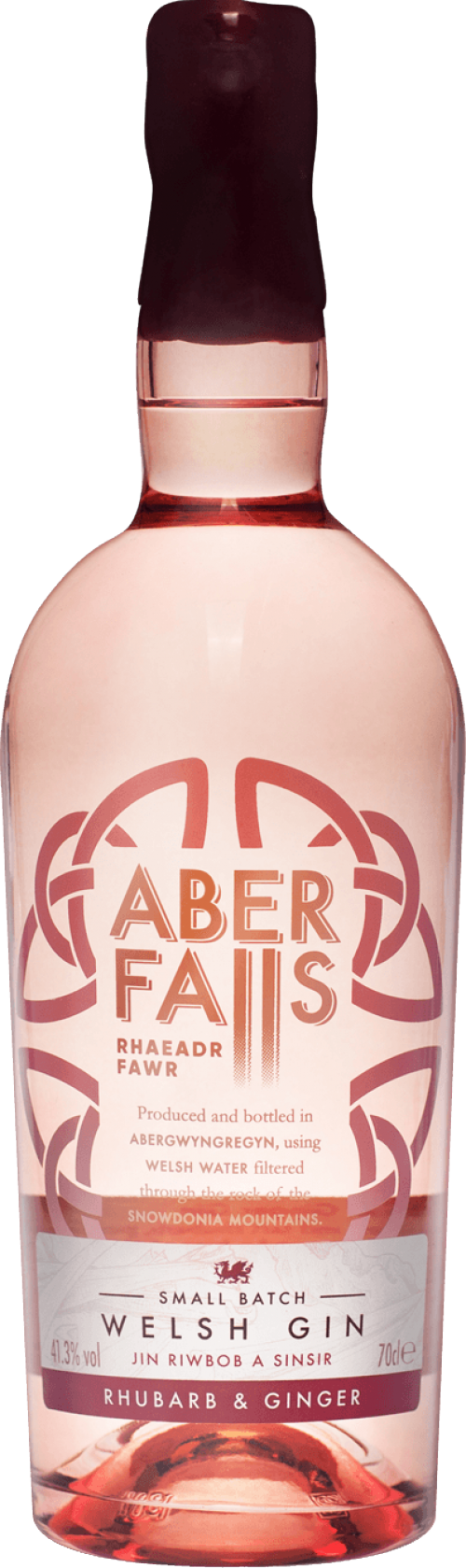 Aber Falls Rhubarb & Ginger Gin Small Batch Welsh Gin