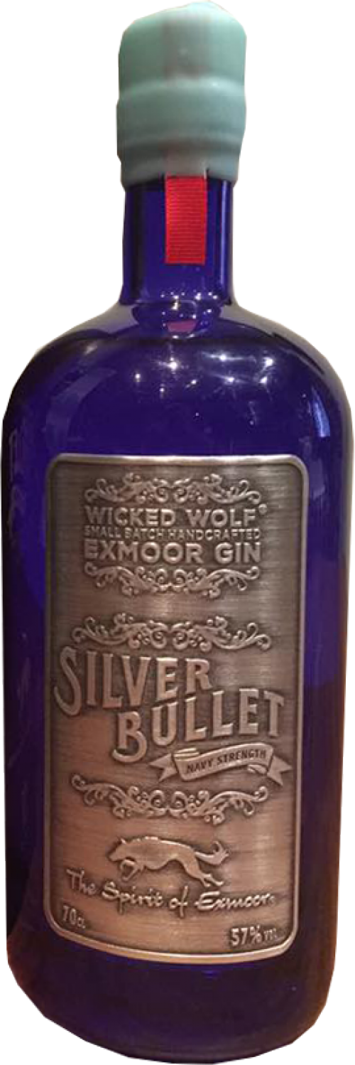 Wicked Wolf Exmoor Gin Silver Bullet Navy Strength