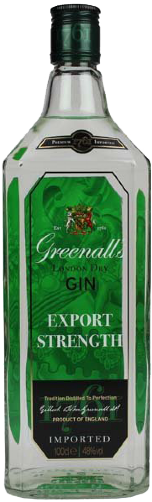 Greenall's London Dry Gin Export Strength