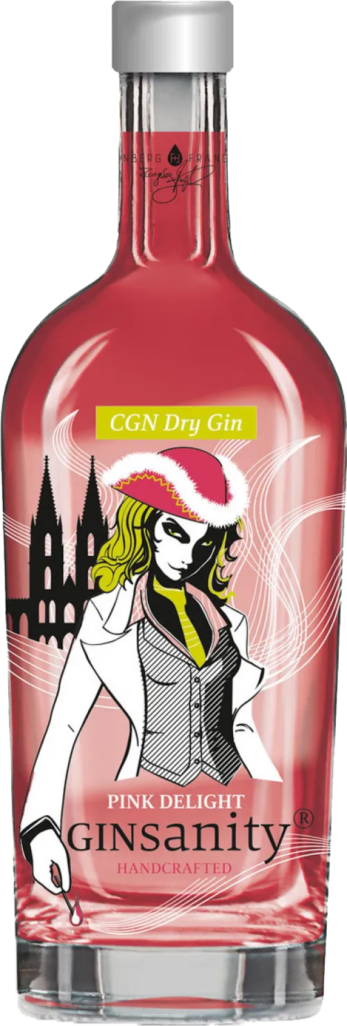 Ginsanity Handcrafted CGN Dry Gin Pink Delight