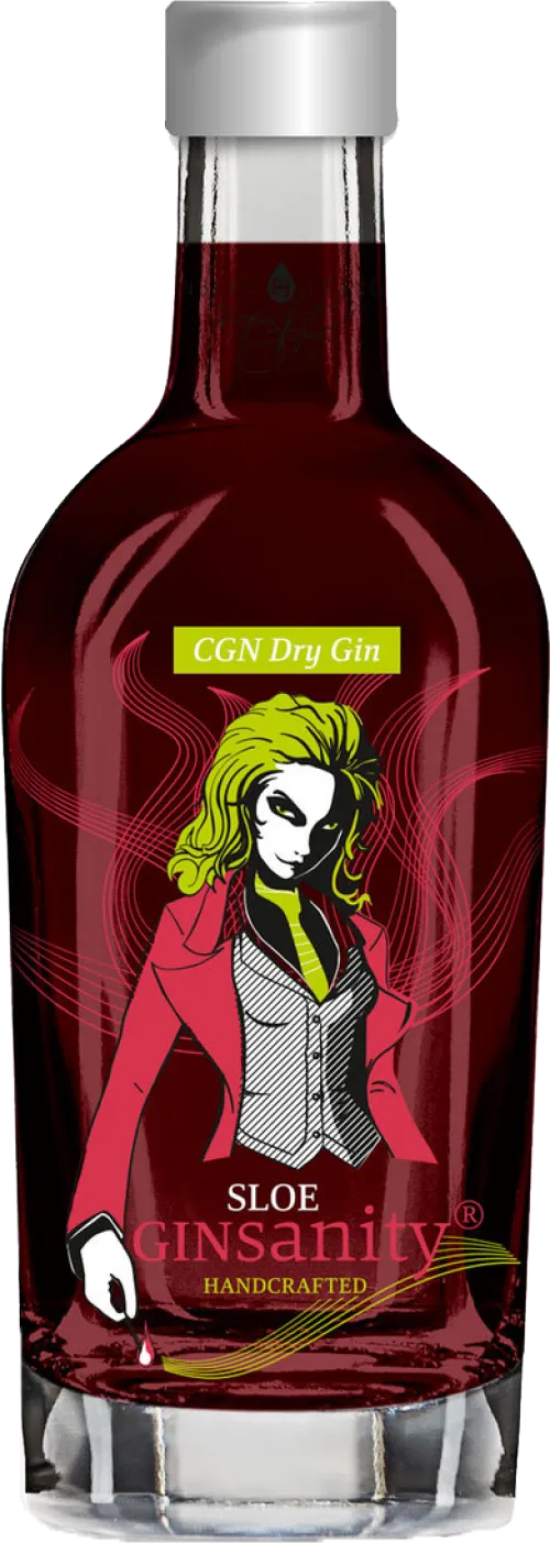 Ginsanity Handcrafted CGN Dry Gin Sloe