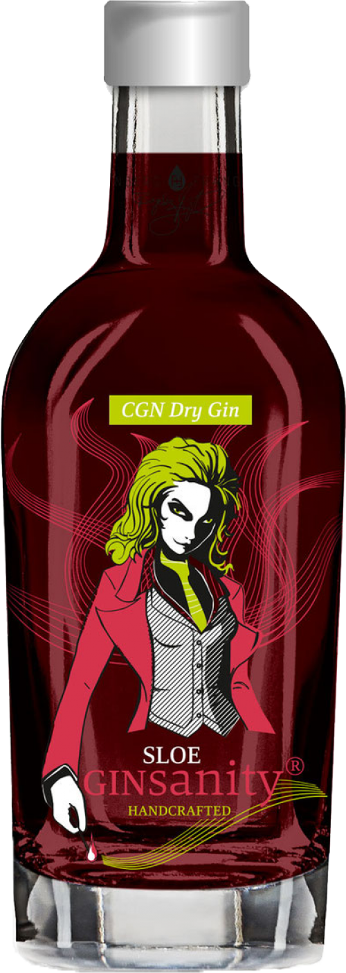 Ginsanity Handcrafted CGN Dry Gin Sloe