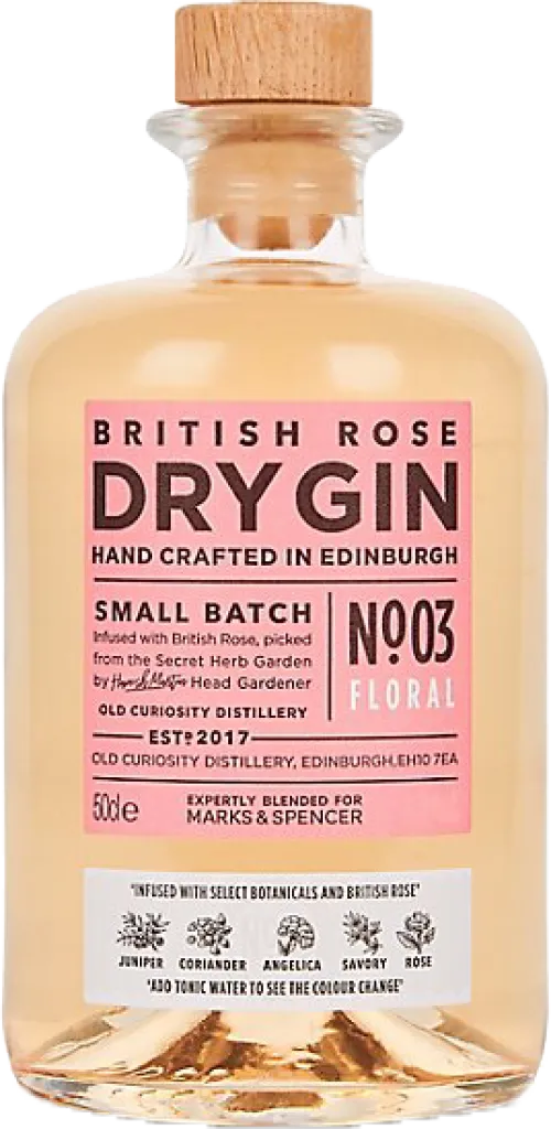 Marks & Spencer British Rose Dry Gin No. 3 Floral Gin