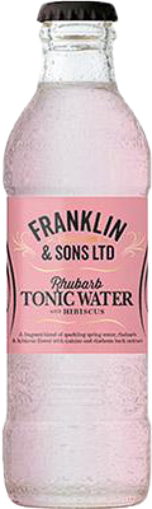Franklin & Sons Rhubarb Tonic Water With Hibiscus