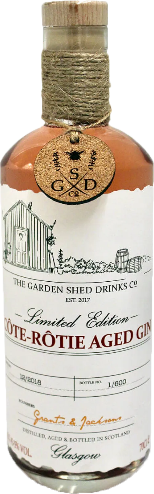 Garden Shed Gin Côte-Rôtie Aged Gin Limited Edition