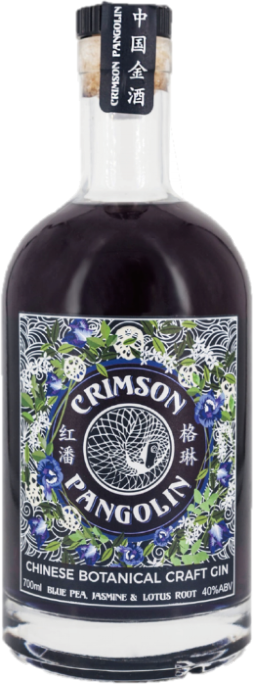 Crimson Pangolin Chinese Botanical Craft Gin Blue Pea, Jasmine & Lotus Root