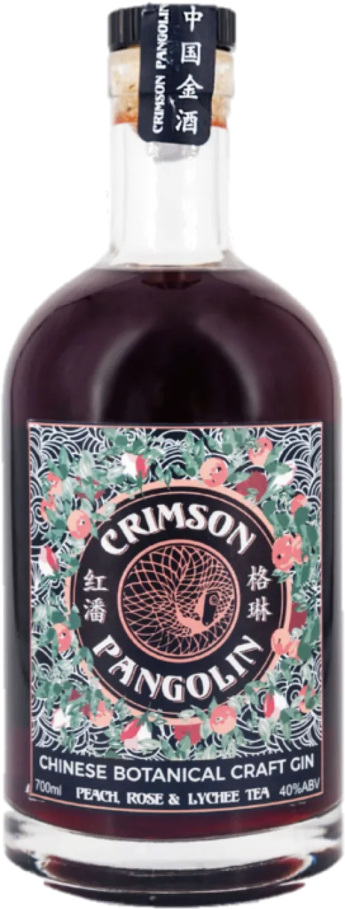 Crimson Pangolin Chinese Botanical Craft Gin Peach, Rose & Lychee Tea
