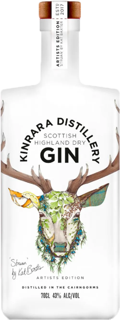 Kinrara Distillery Scottish Highland Dry Gin Artists Edition 'Struan' By Kat Baxter