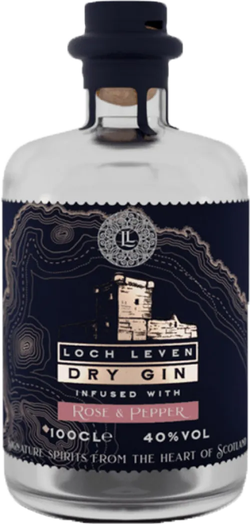 Loch Leven Dry Gin Infused With Rose & Pepper