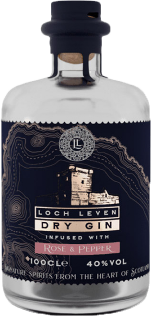 Loch Leven Dry Gin Infused With Rose & Pepper