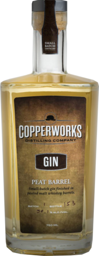 Copperworks Peat Barrel Gin