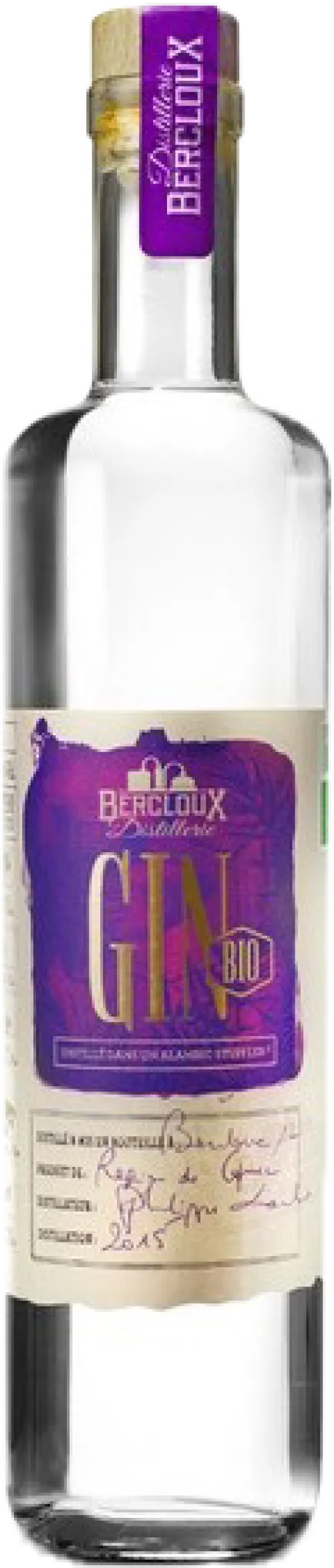 Bercloux Distillerie Gin Bio