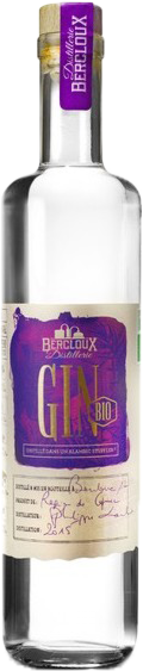Bercloux Distillerie Gin Bio