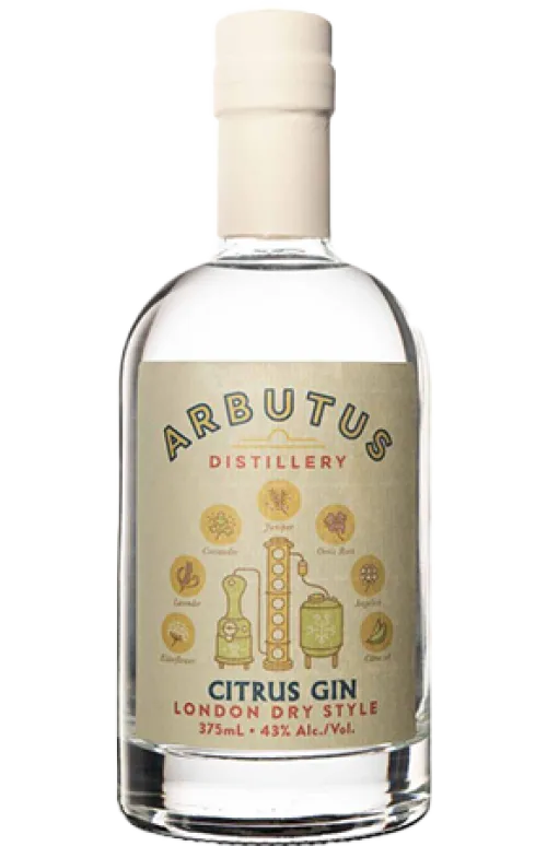 Arbutus Distillery Citrus Gin London Dry Style