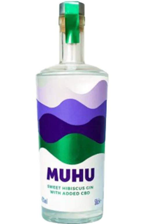 MUHU Sweet Hibiscus Gin with added CBD