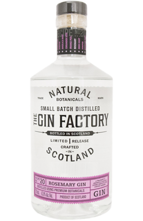 THE GIN FACTORY SMALL BATCH DISTILLED ROSEMARY GIN