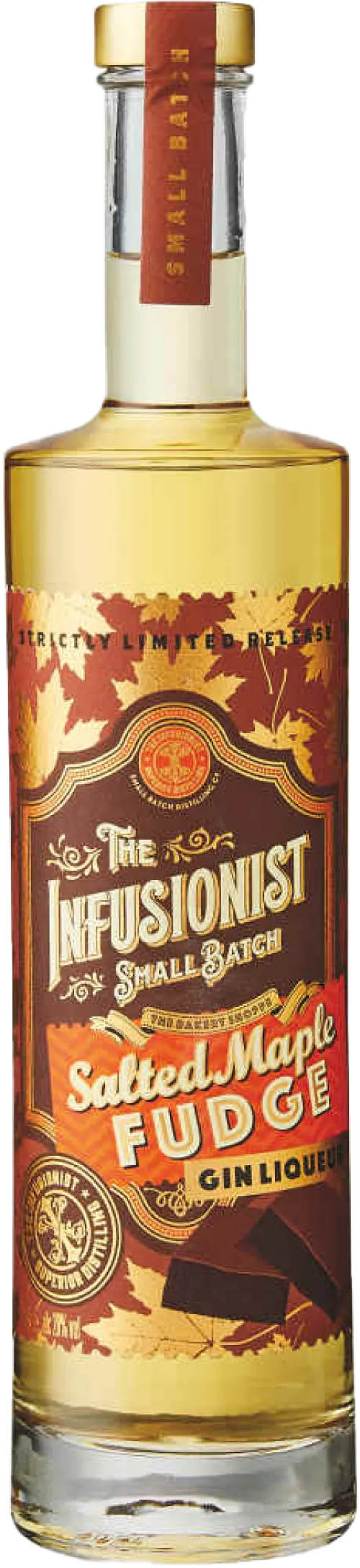 The Infusionist Small Batch Gin Liqueur Salted Maple Fudge