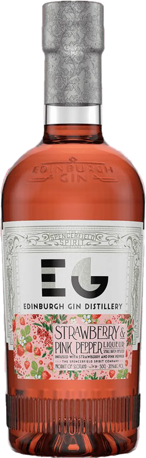 Edinburgh Strawberry & Pink Pepper Gin Liqueur