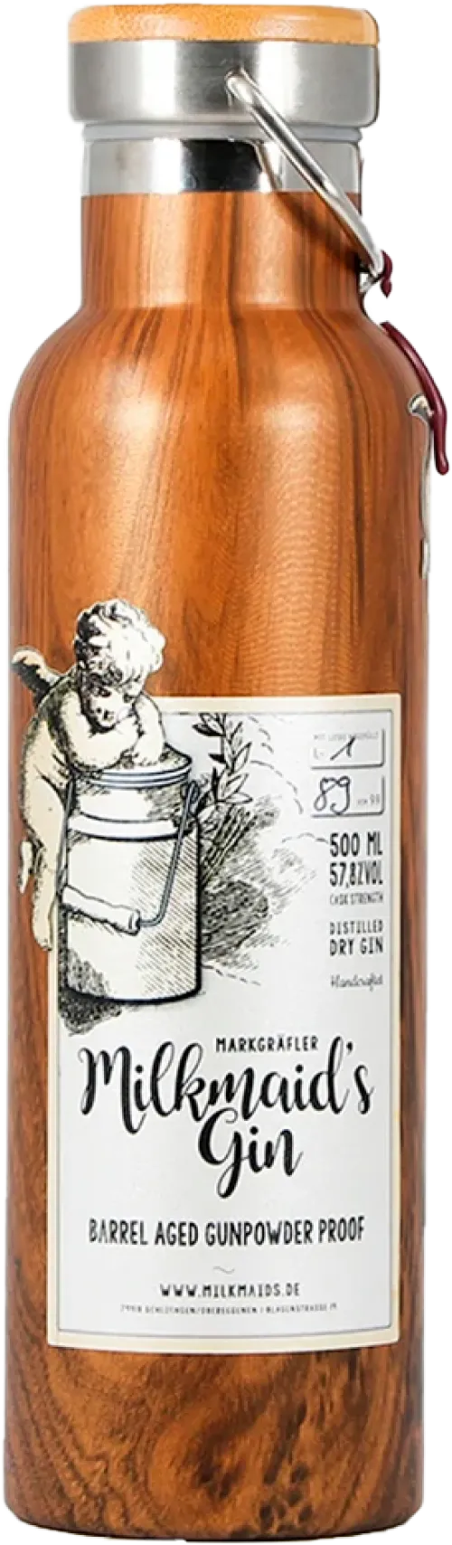 Milkmaid's Gin Barrel Aged Gunpowder Proof