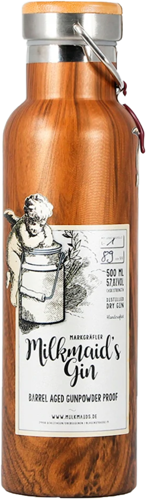 Milkmaid's Gin Barrel Aged Gunpowder Proof