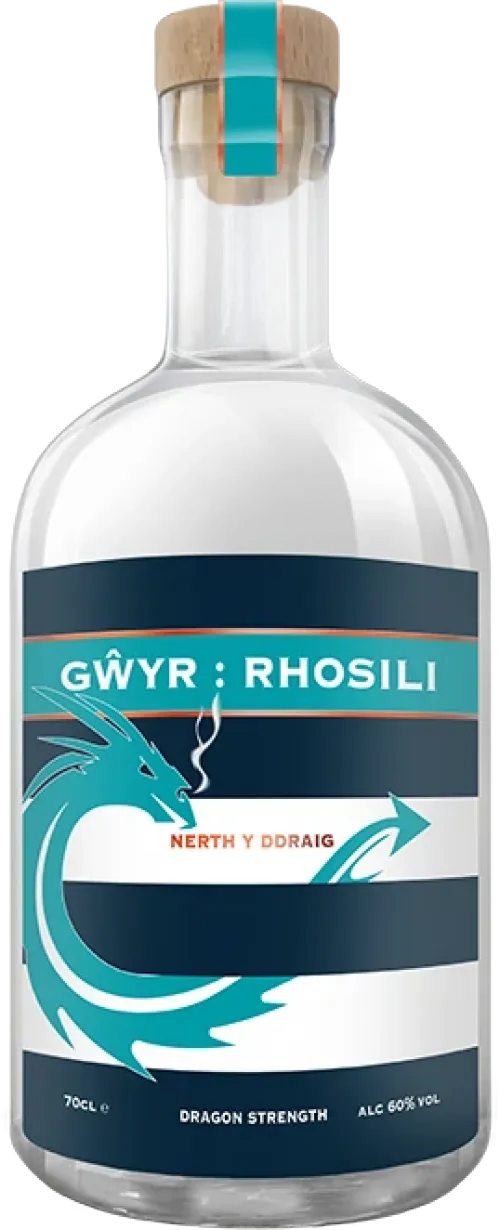 Gŵyr Rhosili Nerth Y DDraig Dragon Strength Gin