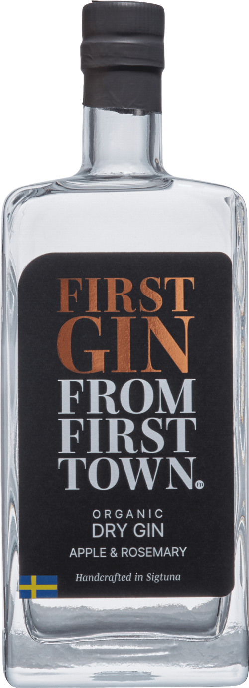 First Gin From First Town Organic Dry Gin Apple & Rosemary