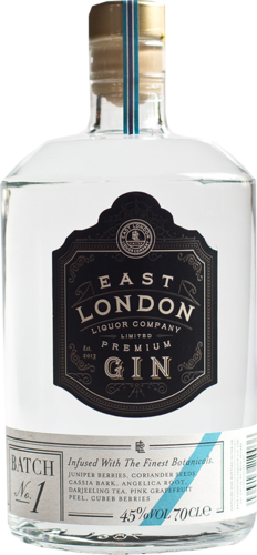 East London Liquor Company Premium Gin Batch 1