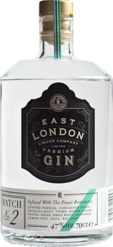 East London Liquor Company Premium Gin Batch 2