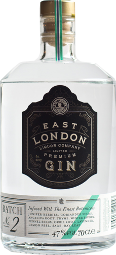 East London Liquor Company Premium Gin Batch 2
