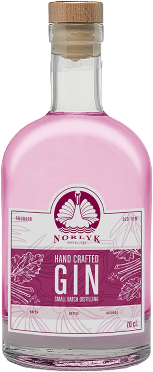 Norlyk Distillery Hand Crafted Gin Rhubarb