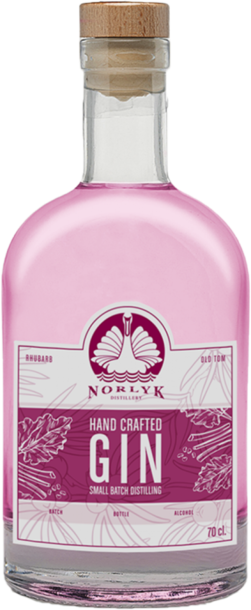 Norlyk Distillery Hand Crafted Gin Rhubarb
