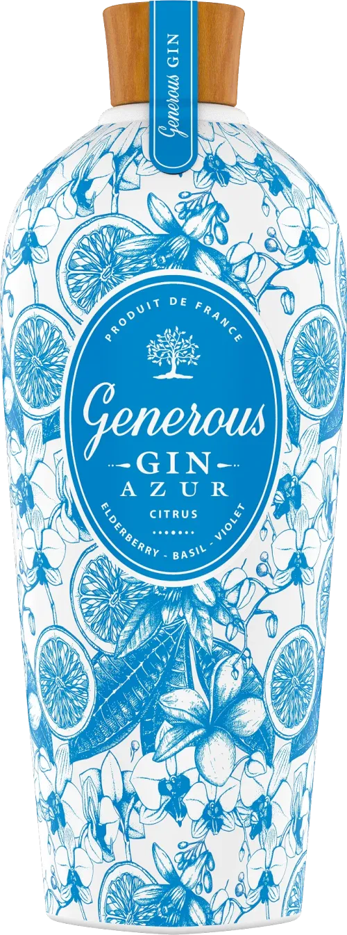 Generous Gin Azur Elderberry, Basil & Violet